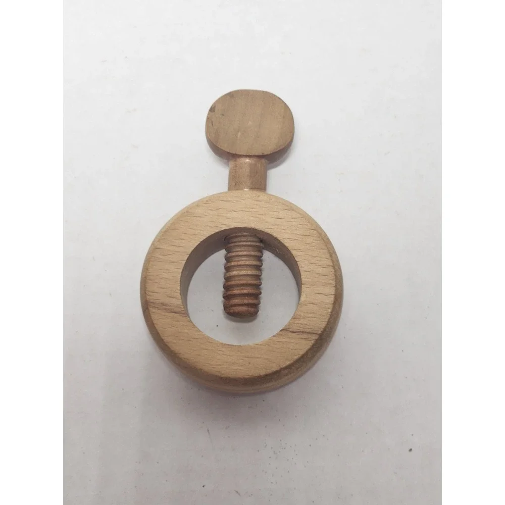 Vintage Danish Mid-Century Modern Kay Bojesen Wooden‎ Screw Nutcracker Barware